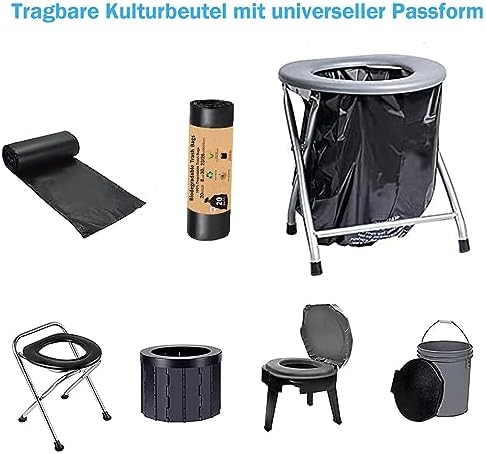 Adult Organic Toilet Bags for Camping Toilets Pack of 60, 30L Biodegradable Toilet Bags, Camping Toilet Bag for Camping Toilets, Organic Toilets, Mobile Toilets, Camping, Hiking, Travel - Image 4