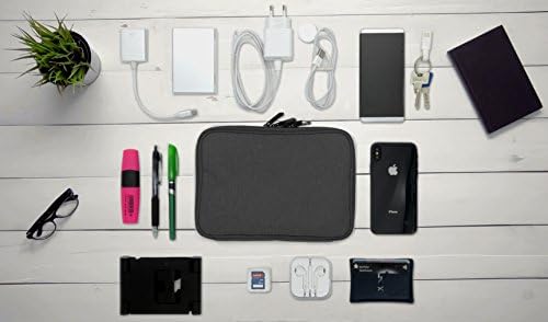 MyGadget Universal Cable Organiser Bag for Electronics Accessories Travel Cable Bag Storage for Charging Cable Power Bank Charger SD Card Pink, Black - Image 5