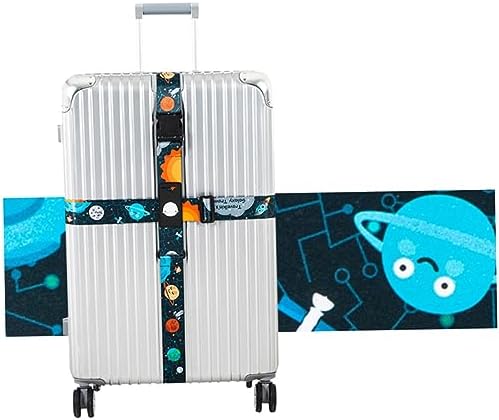 VALICLUD 2 x Tsa Inch Lock Cross Luggage Straps Non-Slip Durable Luggage Straps Elastic Luggage Straps Bicycle Bag Pannier Rack Travel Accessories Cross Travel Suitcase Plastic - Image 6