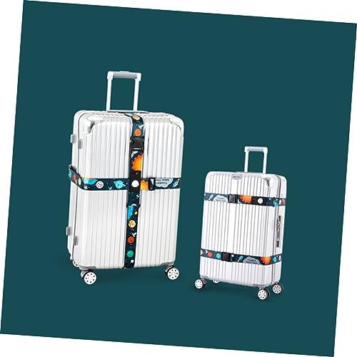 VALICLUD 2 x Tsa Inch Lock Cross Luggage Straps Non-Slip Durable Luggage Straps Elastic Luggage Straps Bicycle Bag Pannier Rack Travel Accessories Cross Travel Suitcase Plastic - Image 9