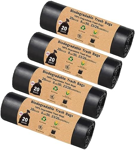 Adult Organic Toilet Bags for Camping Toilets Pack of 80, 30L Biodegradable Toilet Bags, Camping Toilet Bag for Camping Toilets, Organic Toilets, Mobile Toilets, Camping, Hiking, Travel