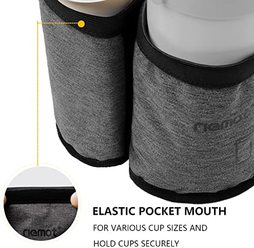 riemot Suitcase Drink Holder for Coffee Drinking Cup Bottle Holder Luggage Cup Holder Additional Bag - Foldable Practical Travel Accessory Accessory for Travellers, Flight Attendants, Adjustable - Image 4
